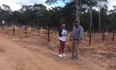 El cementerio Covid de Trinidad alberga 100 cuerpos de casos positivos y sospechosos. Foto: Taxi Noticias