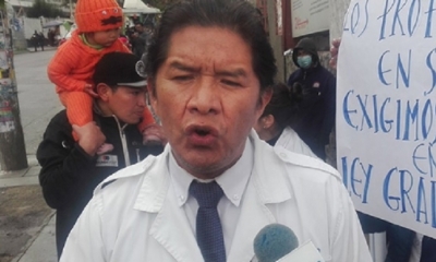 Fernando Romero, dirigente del Sirmes de La Paz/Foto. RRSS