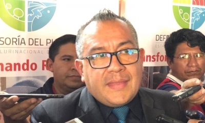 El delegado de la Defensoría del Pueblo en Cochabamba, Nelson Cox
