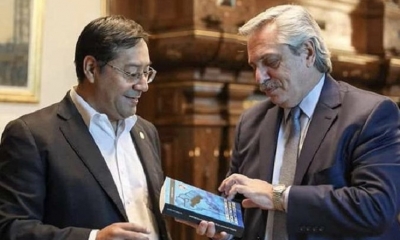 Luis Arce  y Alberto Fernández