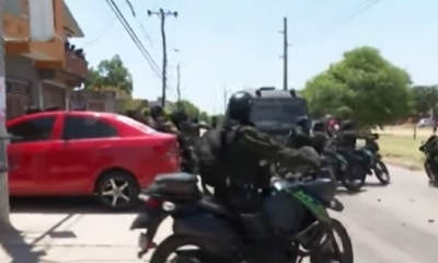 La Policía asegura que atendió un llamado de los vecinos/Foto. Captura de pantalla 