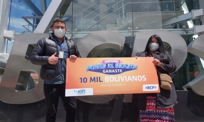 Diez clientes del BCP son los ganadores del sorteo de Bs 10.000  