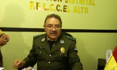 Coronel Carlos Prada, director de la FELCC-El Alto.