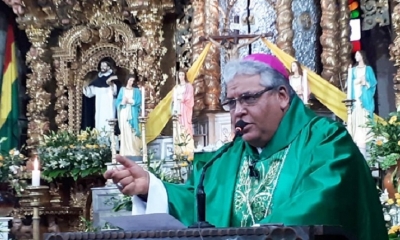 Arzobispo de La Paz monseñor Percy Galván. Foto/Iglesia Viva