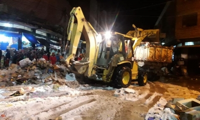 Trabajo que realizó la noche de ayer el gobierno municipal de Sucre | GAMS