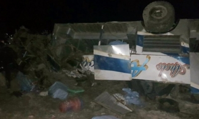 El bus viajaba hacia Apolo
