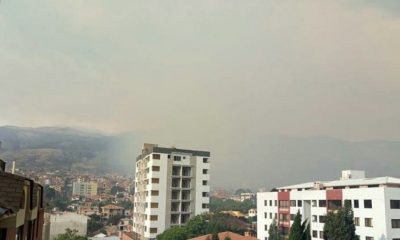 Un incendio de magnitud se registra en el Parque Tunari.