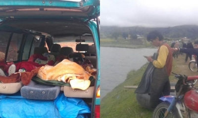 Los comunarios recuperaron los cuerpos/Foto. Kandire