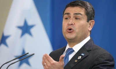 El presidente Juan Orlando Hernández