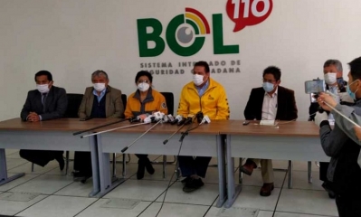 Las autoridades del Comité de Operaciones de Emergencia Departamental (COED)