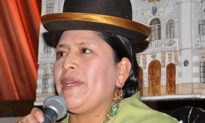 La senadora del Movimiento Al Socialismo (MAS), Virginia Velasco
