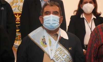 El nuevo presidente del Comité Cívico de Cochabamba, Apolinar Rivera.
