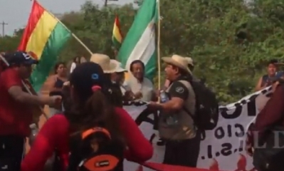Así fue recibida la marcha/Foto. Captura de pantalla