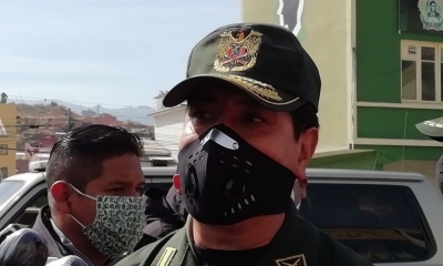 El comandante general de la Policía Boliviana, Rodolfo Montero