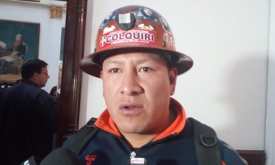 Orlando Gutiérrez, dirigente minero. Foto: Erbol