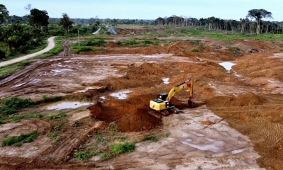 Terrenos donde será emplazada la Planta Piscícola en la Amazonia. Imagen: Captura RRSS.