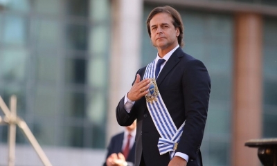 El nuevo presidente, el nacionalista Luis Lacalle Pou