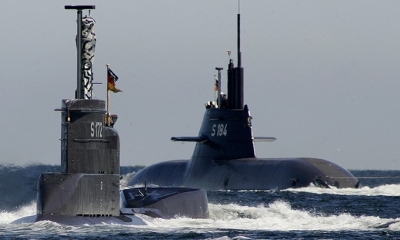 Submarinos Tipo 206A, a la izquierda, y Tipo 212A, a la derecha.