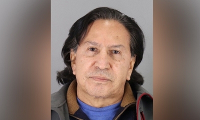 Foto tomada por la Policía del expresidente Alejandro Toledo tras su detención en California, EE.UU., 18 de marzo de 2019.