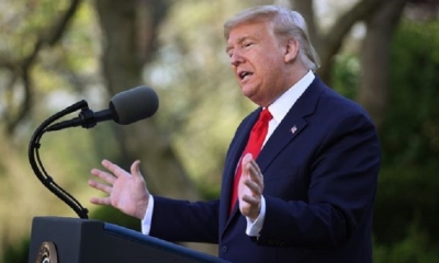 Donald Trump dice haber recibido suministros de varios países para responder a crisis del coronavirus.