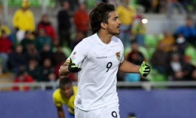 Marcelo Martins, delantero de la selección boliviana de fútbol.