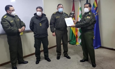 Despedida del comandante general de la Policía | Policía Boliviana