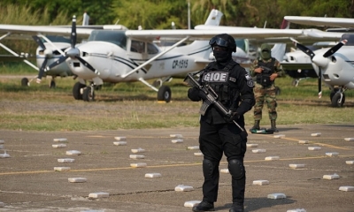Sustancias secuestradas por al Felcn.