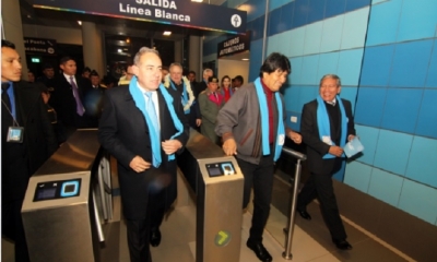 César Dockweiler y Evo Morales/Foto. ABI