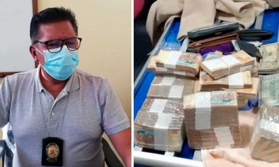 El coronel Sossa informó sobre el hallazgo del dinero.
