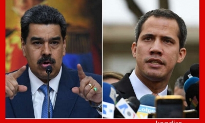 Nicolás Maduro y Juan Guaidó; dos líderes opuestos en Venezuela. | Fuente: AFP