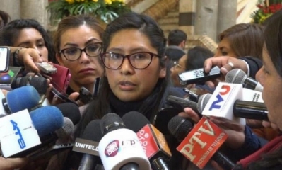 Eva Copa, presidenta de la Cámara de Senadores