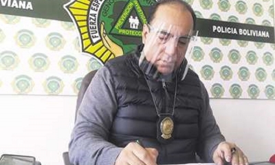El director de la Fuerza Especial de Lucha Contra el Narcotráfico (Felcn), José María Velasco