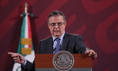 El aspirante presidencial Marcelo Ebrard 