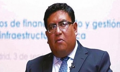 Carlos Ortuño, ministro de Medio Ambiente y Agua. Foto: ANF