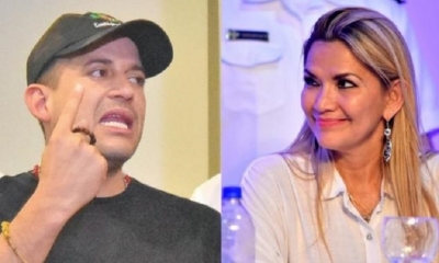 Luis Fernando Camacho y  Jeanine Áñez