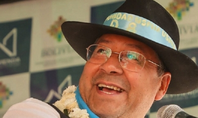 El presidente Luis Arce Catacora