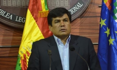 El senador del Movimiento Al Socialismo (MAS), Omar Aguilar