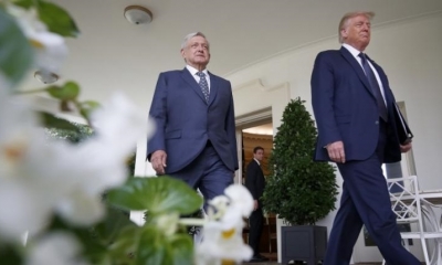 El presidente de México, Andrés Manuel López Obrador, y su homólogo, Donald Trump. | AFP