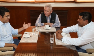 Vladimir Peña, Rubén Costa y Franz Valdez/Foto. RRSS