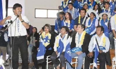 Morales presentó a sus candidatos en Cochabamba/Foto. RRSS