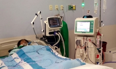 Unidad de terapia intensiva de un hospital en Salsburgo.