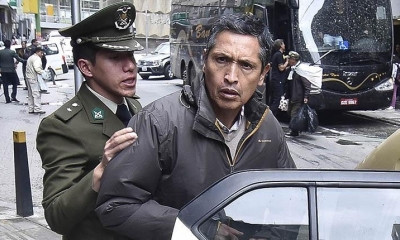 El acusado, Celier Aparicio, sale de su audiencia. | APG