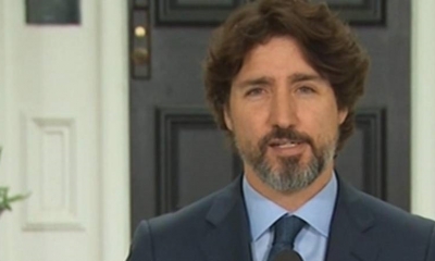 Muecas y balbuceos fueron la instintiva reacción de un descolocado Trudeau