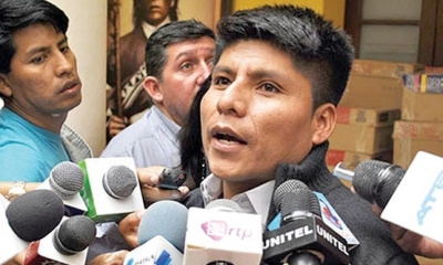 El dirigente cocalero Leonardo Loza