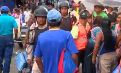 No hubo control contra los ambulantes/Foto. Captura de pantalla 
