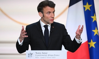 El presidente francés, Emmanuel Macron