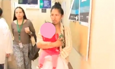 La familia pide ayuda para el tratamiento de la infante/Foto. Kandire