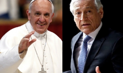 Papa Francisco y Canciller Muñoz/Foto. Kandire.bo