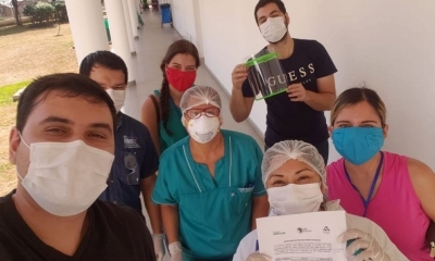 Las 100 mascarillas entregadas al Hospital Municipal de la Villa 1º de Mayo y al Hospital Oncológico