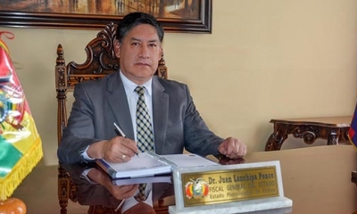 Fiscal general del Estado, Juan Lanchipa.
